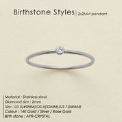 Dainty Birthstone Ring