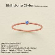 Dainty Birthstone Ring