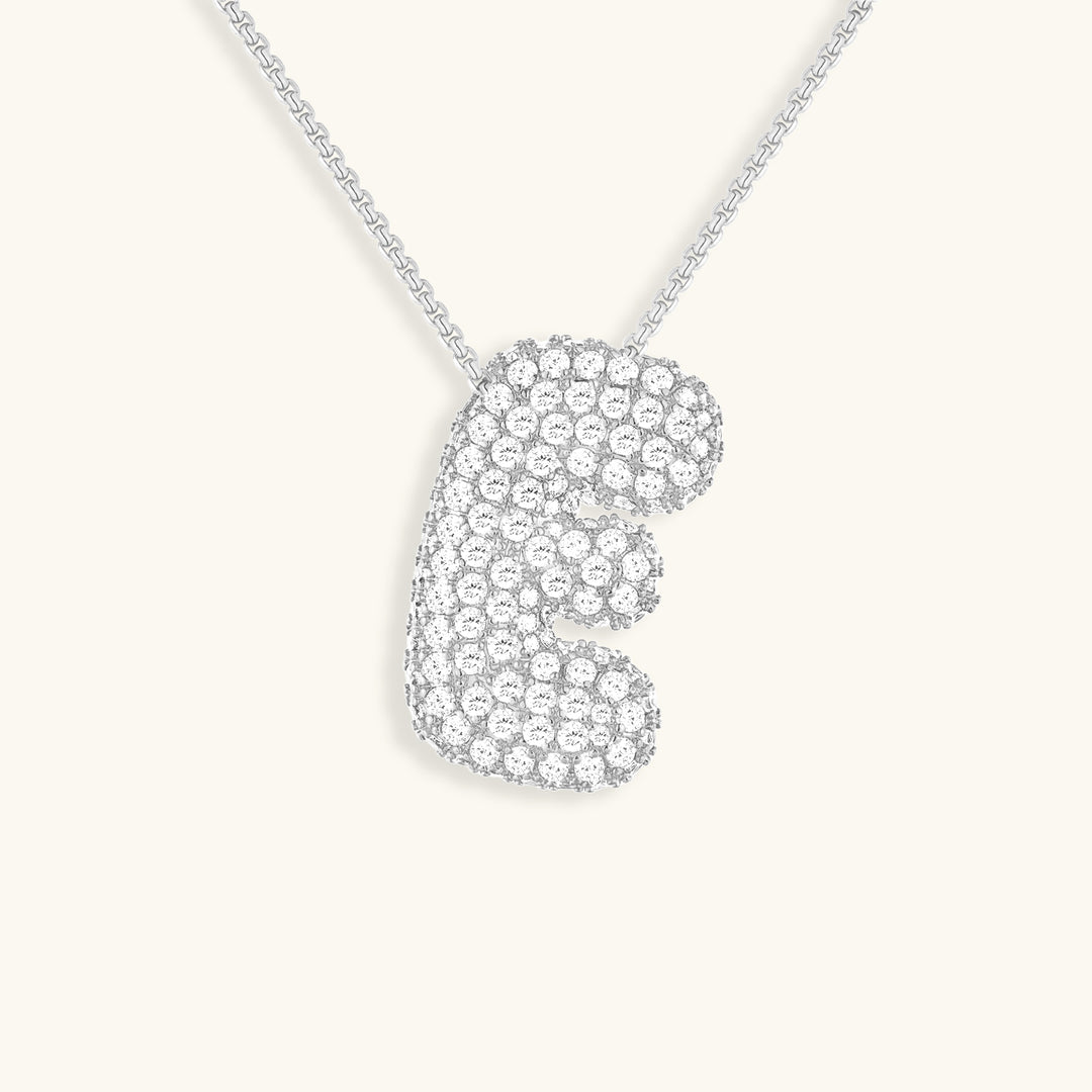 Hailey Bubble Initial Necklace (Custom)