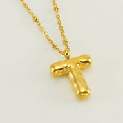 Bubble Letter Initial Necklace (Custom)