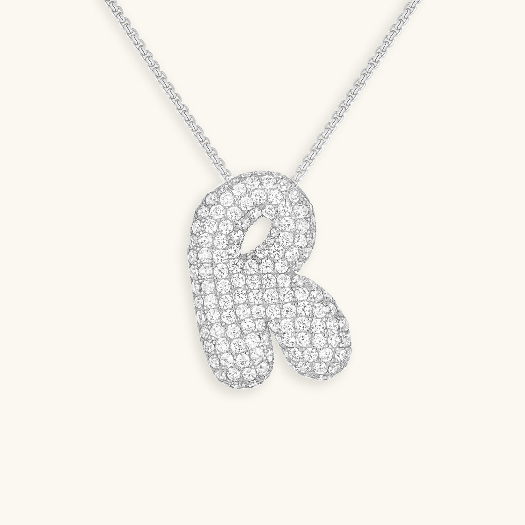 Hailey Bubble Initial Necklace (Custom)