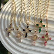 Valerie® Virgin Mary Cross Pendants