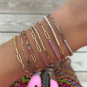 Fae® Paperclip Chain Tennis Bracelet