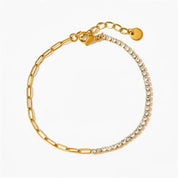 Fae® Paperclip Chain Tennis Bracelet