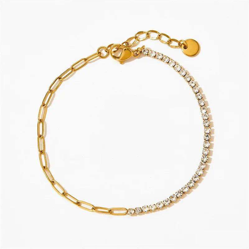 Fae® Paperclip Chain Tennis Bracelet