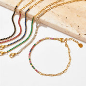 Fae® Paperclip Chain Tennis Bracelet