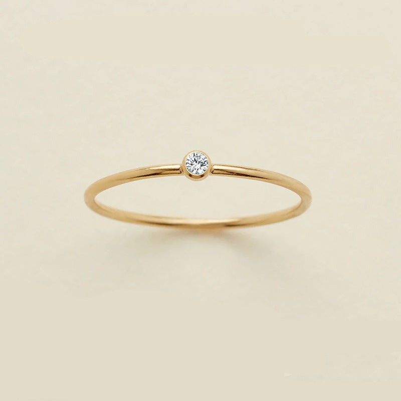 Dainty Birthstone Ring