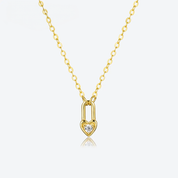 Ellie® Paris Hearts Padlock Necklace