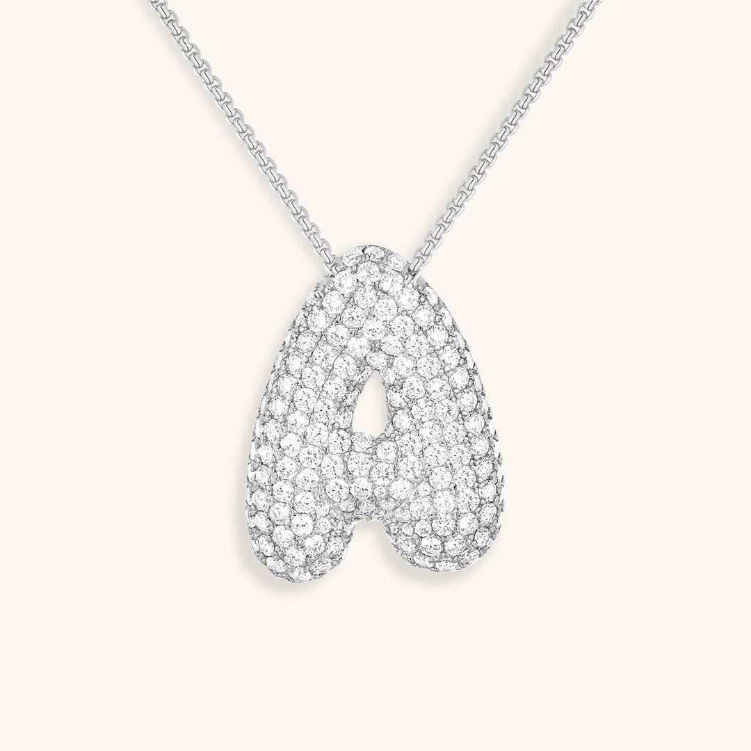 Hailey Bubble Initial Necklace (Custom)