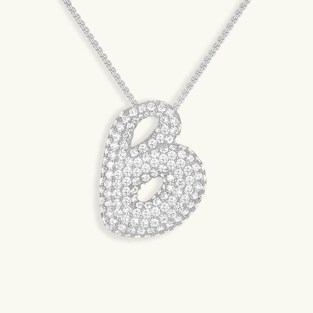 Hailey Bubble Initial Necklace (Custom)