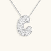 Hailey Bubble Initial Necklace (Custom)