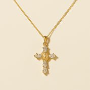 Valerie® Virgin Mary Cross Pendants