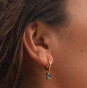 Bella Birthstone Huggies Earrings