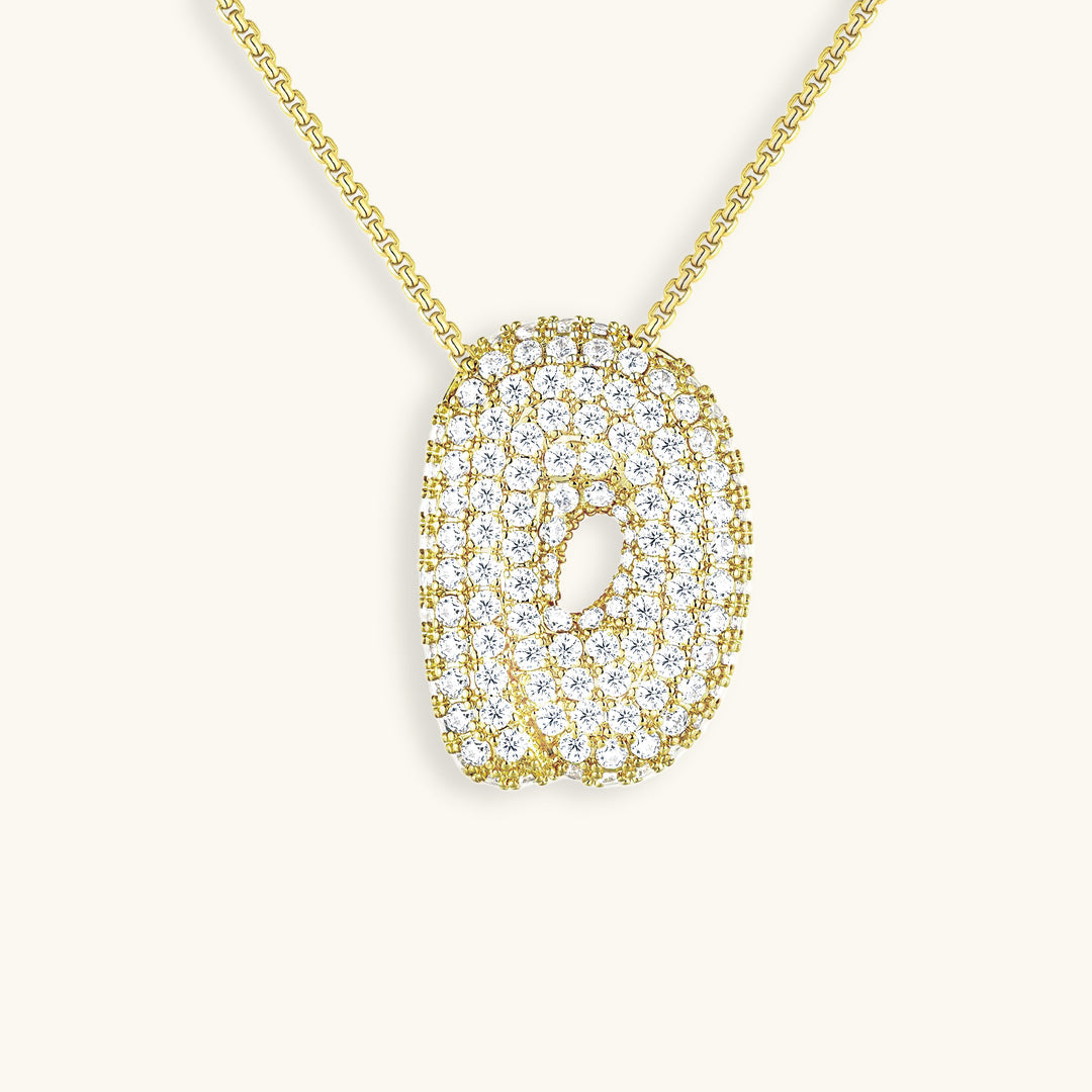 Hailey Bubble Initial Necklace (Custom)