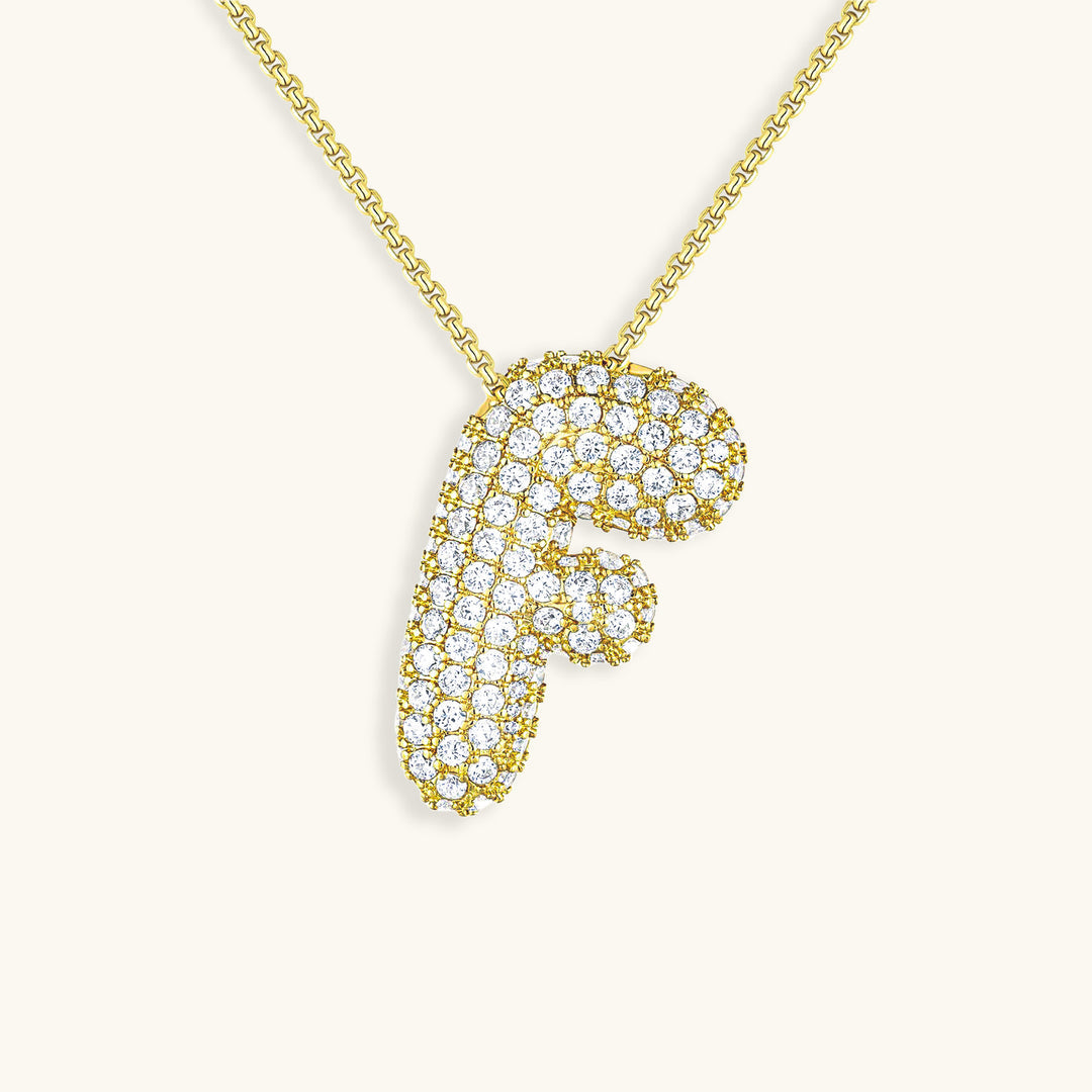 Hailey Bubble Initial Necklace (Custom)