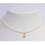 Shelly® Crystal Pearl Initial Choker (Custom)