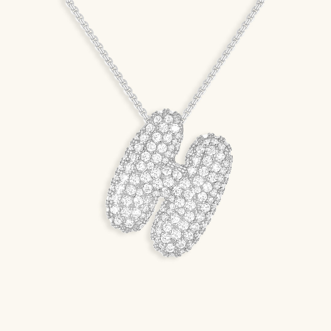 Hailey Bubble Initial Necklace (Custom)