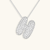 Hailey Bubble Initial Necklace (Custom)