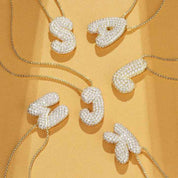Hailey Bubble Initial Necklace (Custom)