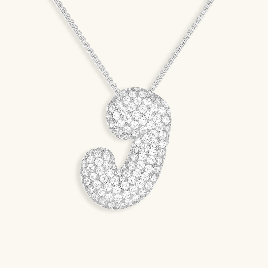 Hailey Bubble Initial Necklace (Custom)