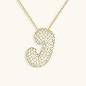 Hailey Bubble Initial Necklace (Custom)