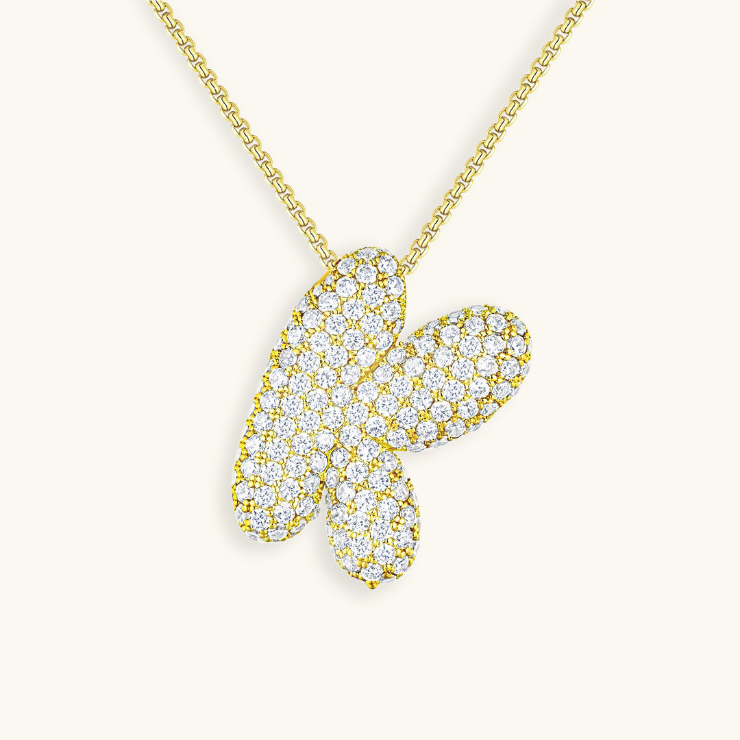 Hailey Bubble Initial Necklace (Custom)