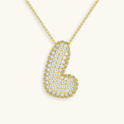 Hailey Bubble Initial Necklace (Custom)