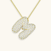 Hailey Bubble Initial Necklace (Custom)