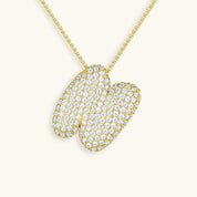 Hailey Bubble Initial Necklace (Custom)