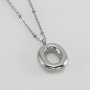Bubble Letter Initial Necklace (Custom)