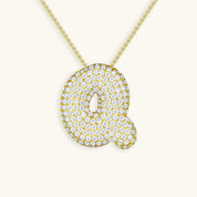 Hailey Bubble Initial Necklace