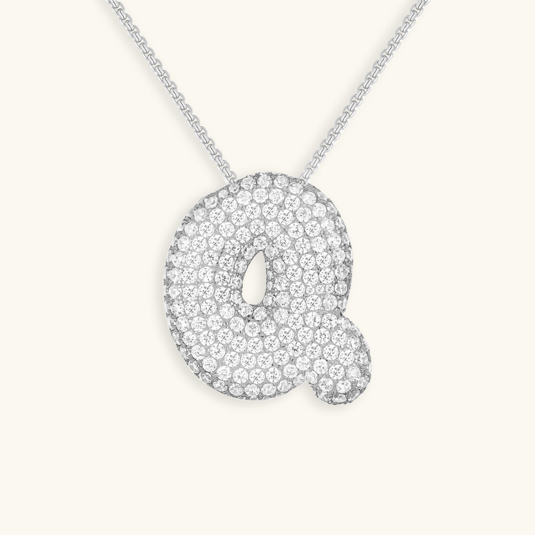 Hailey Bubble Initial Necklace (Custom)