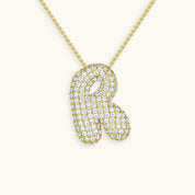 Hailey Bubble Initial Necklace (Custom)