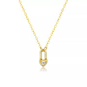 Ellie® Paris Hearts Padlock Necklace