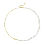 Rhoni® 18K Gold Paper Clip Pearl