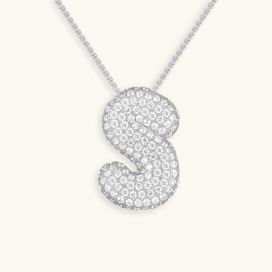 Hailey Bubble Initial Necklace (Custom)