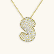 Hailey Bubble Initial Necklace (Custom)