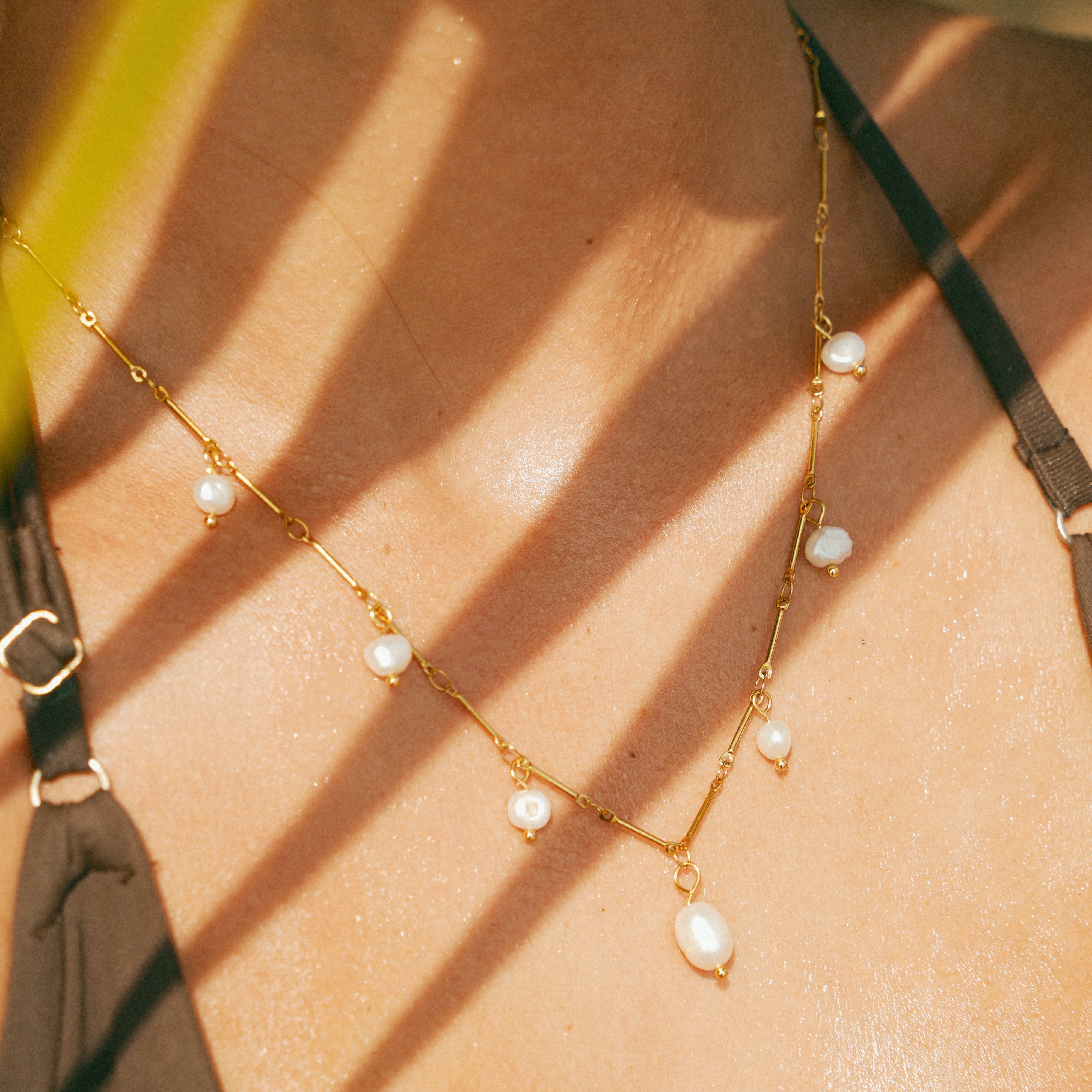 Santorini Pearl Necklace