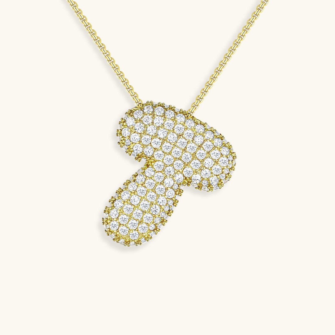Hailey Bubble Initial Necklace (Custom)