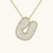 Hailey Bubble Initial Necklace (Custom)
