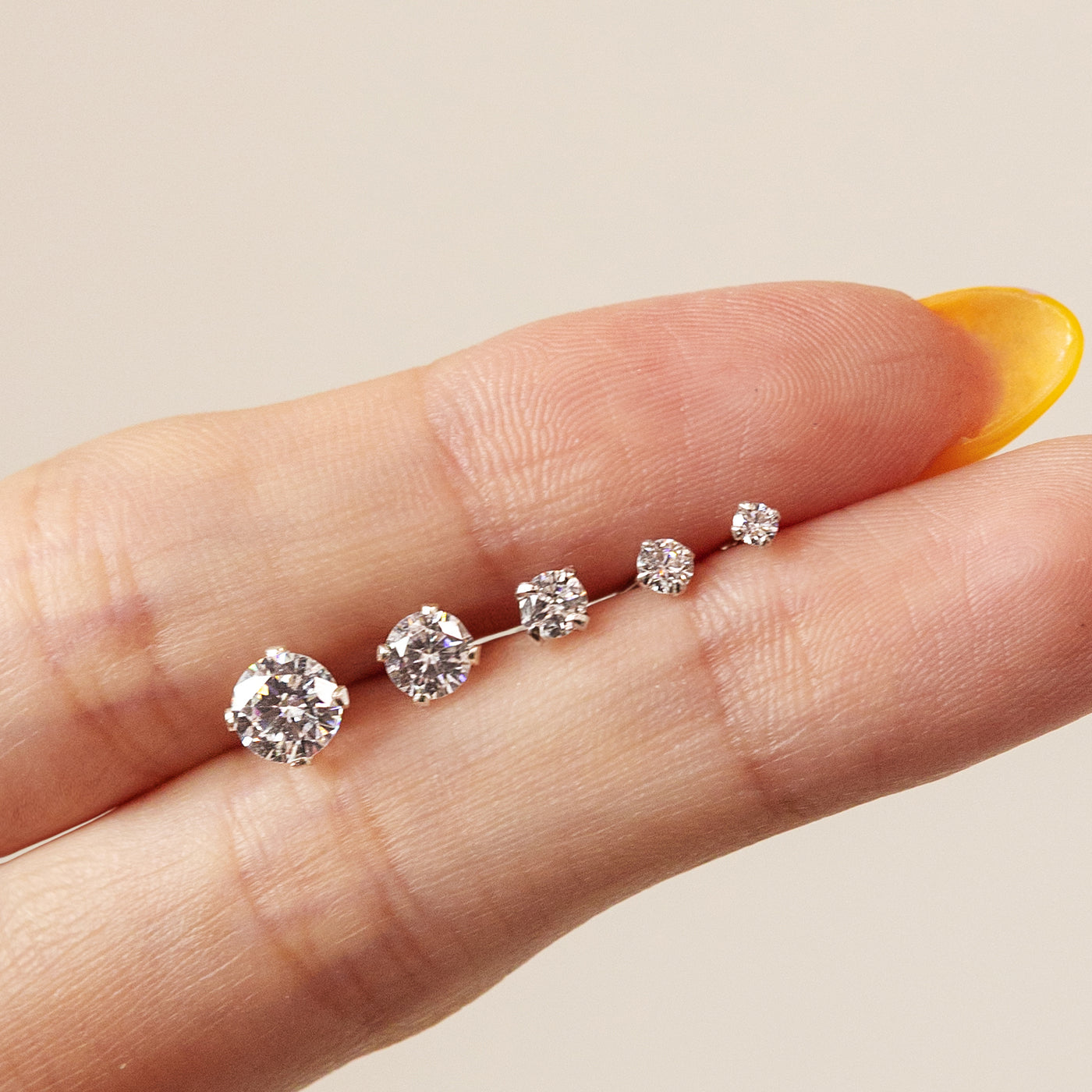 Fae® 316L Stainless Steel Stud Earrings (set of 5 Pairs)