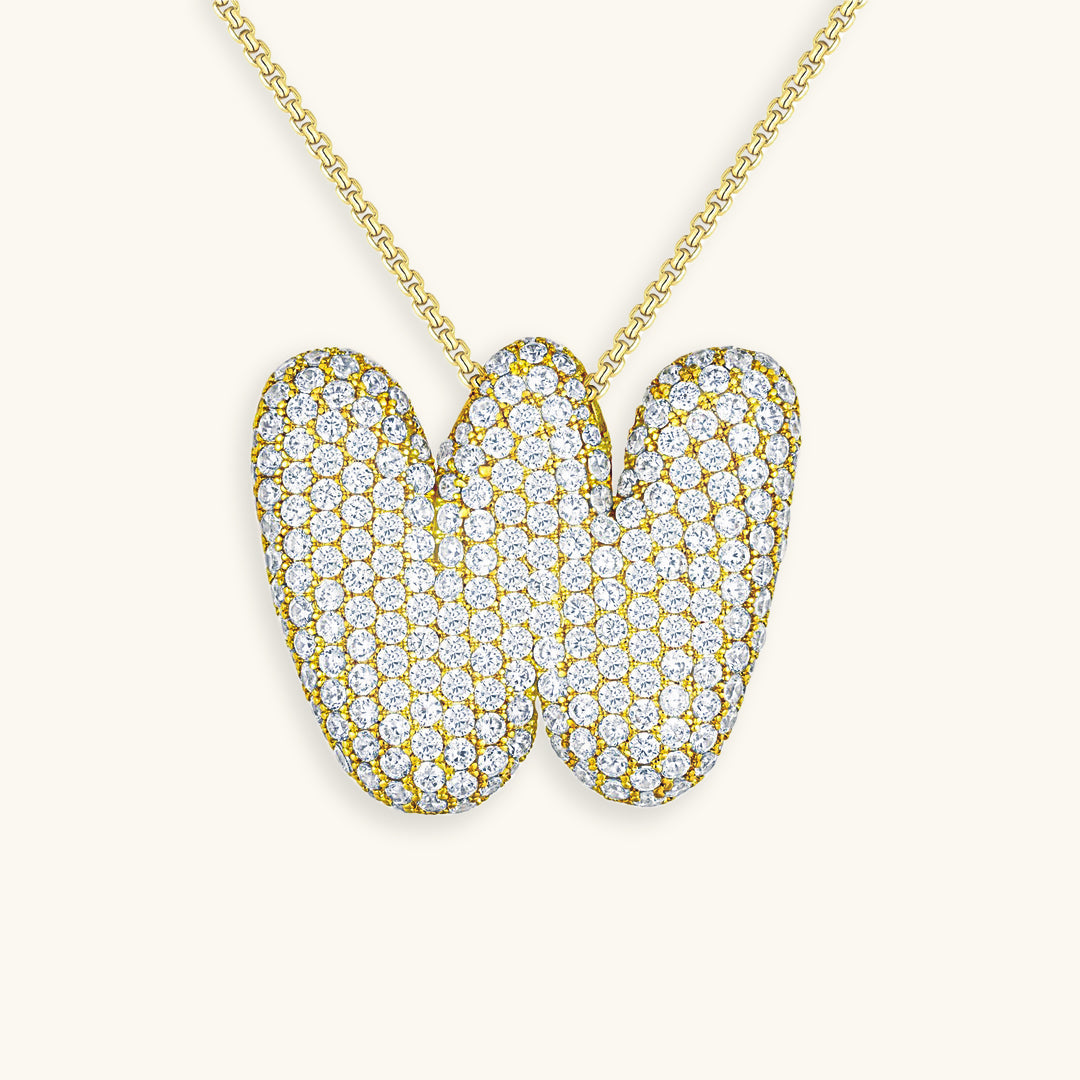 Hailey Bubble Initial Necklace (Custom)