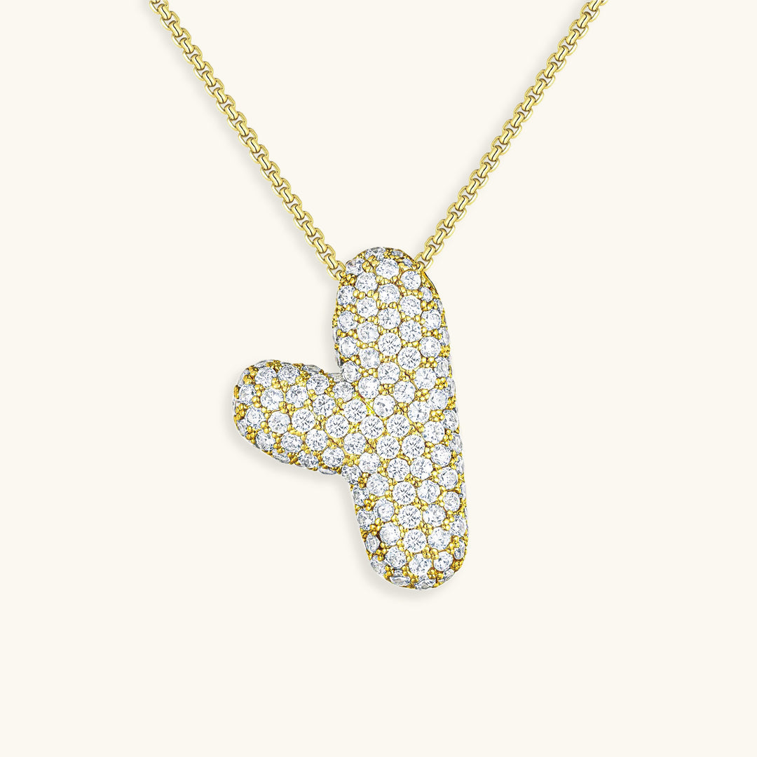 Hailey Bubble Initial Necklace (Custom)