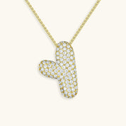 Hailey Bubble Initial Necklace (Custom)