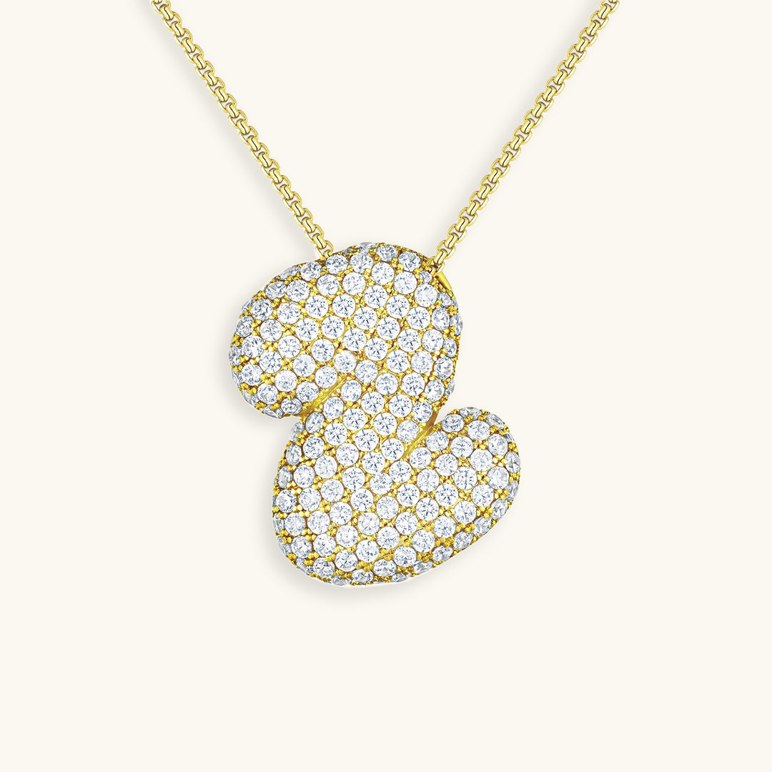 Hailey Bubble Initial Necklace (Custom)
