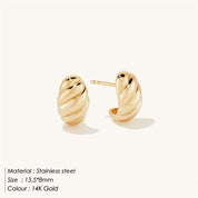 Croissant Huggie Earrings