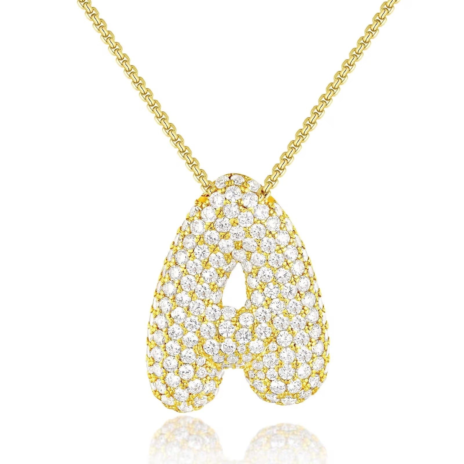Hailey Bubble Initial Necklace (Custom)