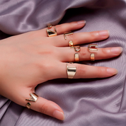 Chunky Initial Ring (adjustable size) (Custom)